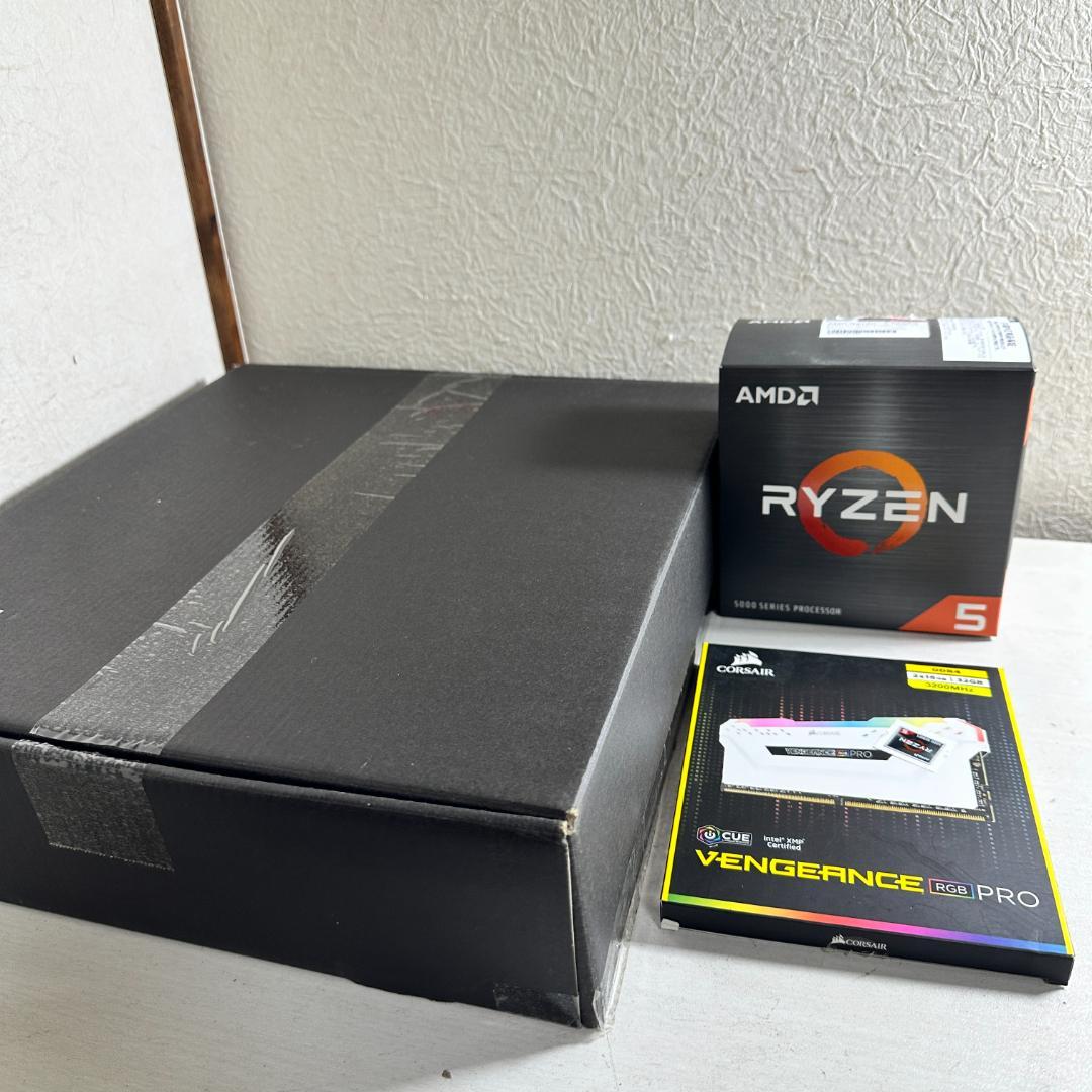 B550M/B Ryzen5 5600X MEM32GB 3点セット販売