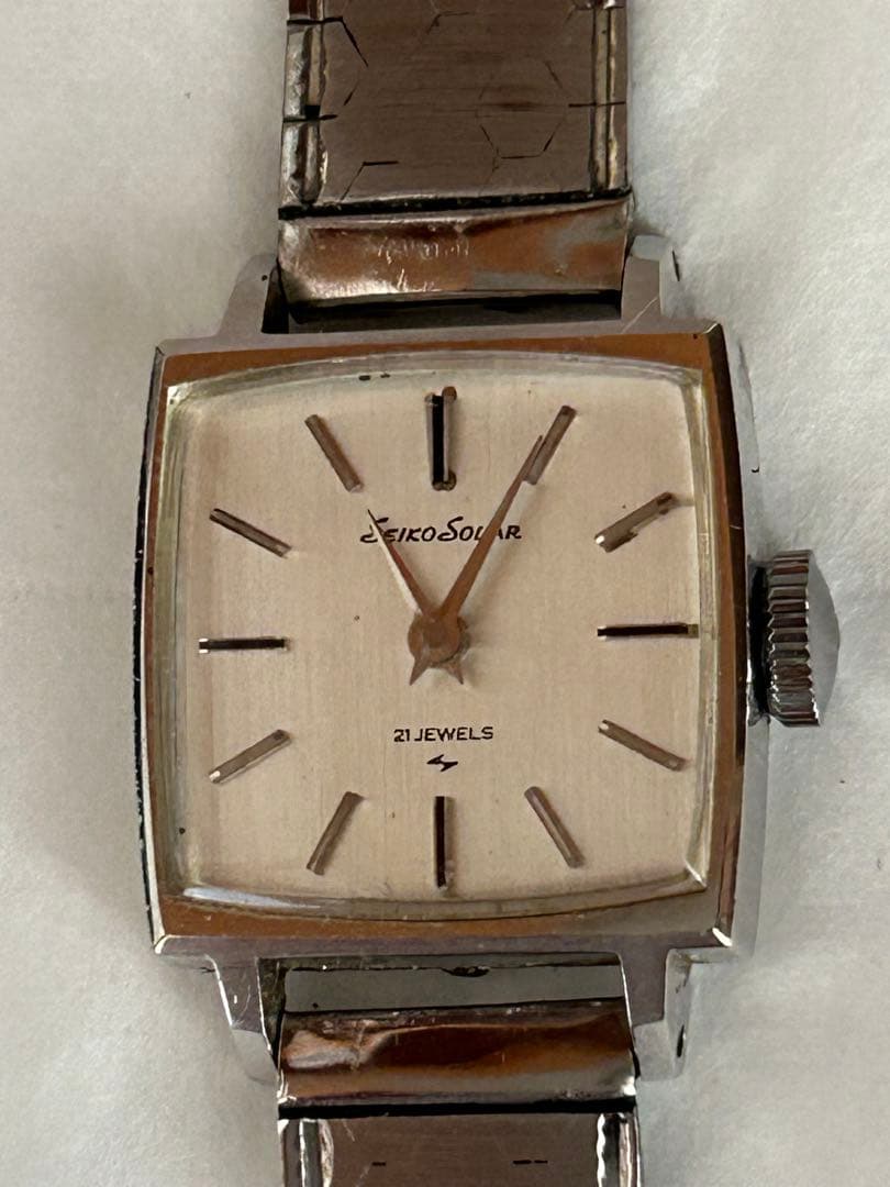 SEIKO solar 21jewels 14WG 昭和レトロ品