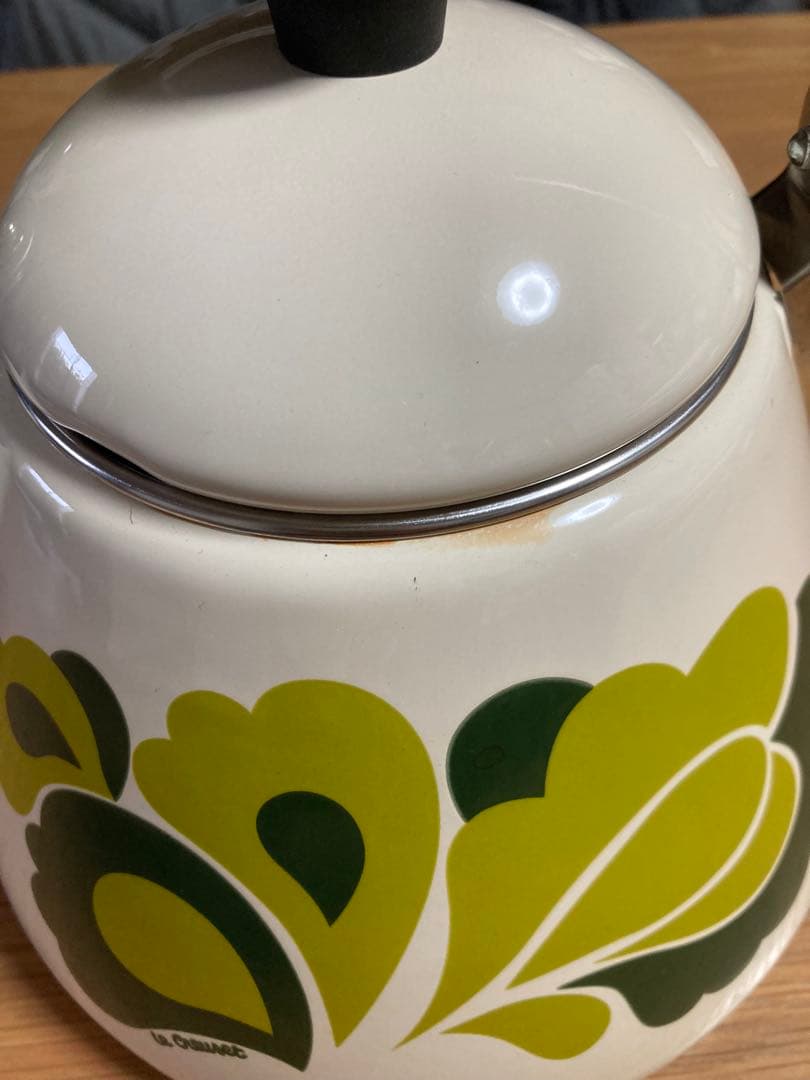 【中古品】ル・クルーゼ　ピーコックグリーン　ケトル ピーコック（グリーン）レトロ