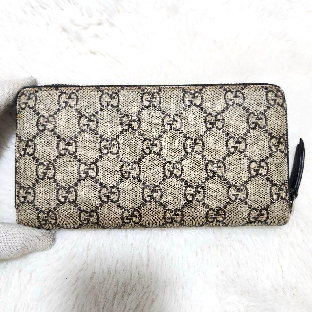✨極美品　付属品完備✨グッチ　長財布　ラウンドファスナー　スネーク　PVC