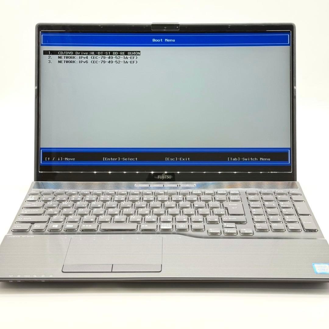 ノートパソコン 8世代CORE i7 富士通 メモリ8GB ストレージ無し