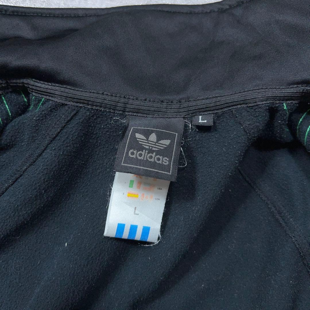 レアカラー アディダス ファイヤーバード ジャージ セットアップ 上下 L 黒緑