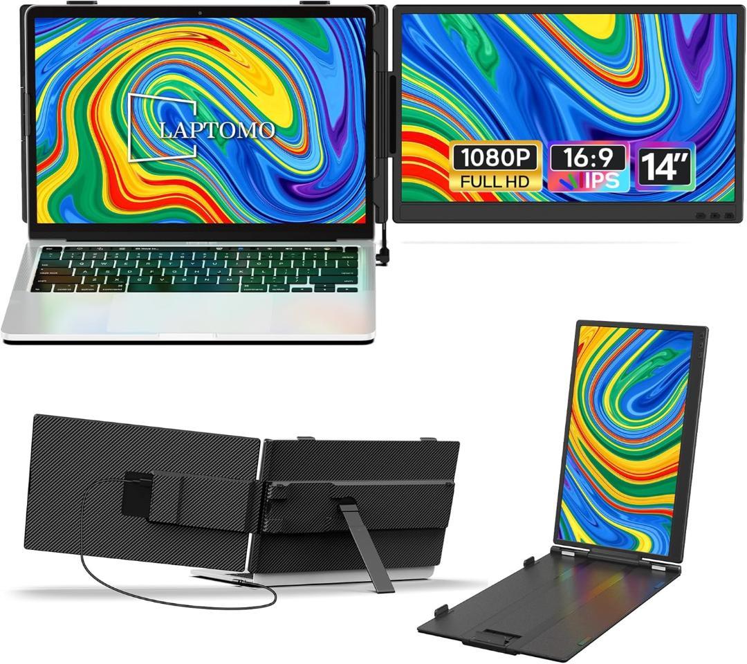 デュアルモニター 14インチ IPS ポータブルノートPC デュアルディスプレイ