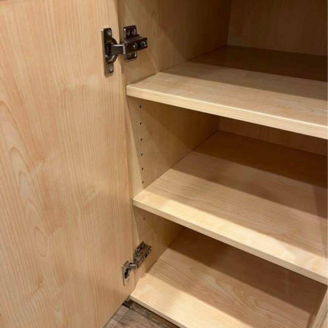 キッチンラック　レンジ台　食器棚　コンセント付　組み立て済み