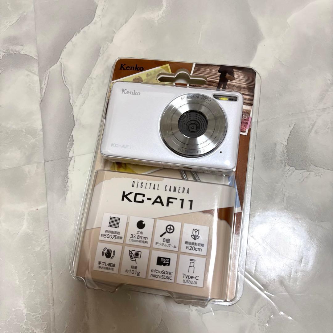 るぅさん専用「新品未使用」Kenko KC-AF11 デジタルカメラ ホワイト