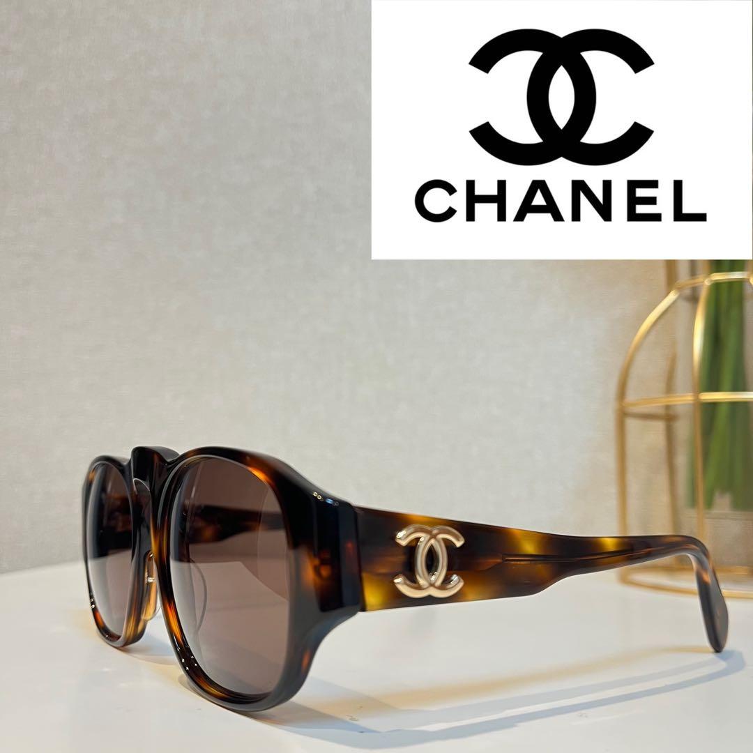 CHANEL ココマーク べっ甲柄 サングラス アイウェア フレーム メガネ