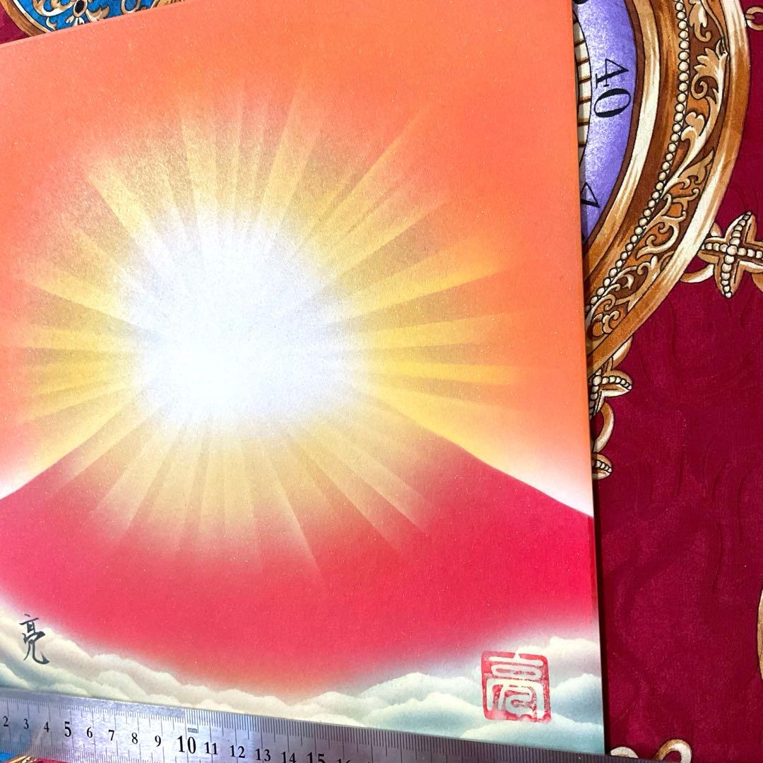 赤富士絵画新春セール｜ダイヤモンド赤富士強力エナジーアート金運仕事運上昇