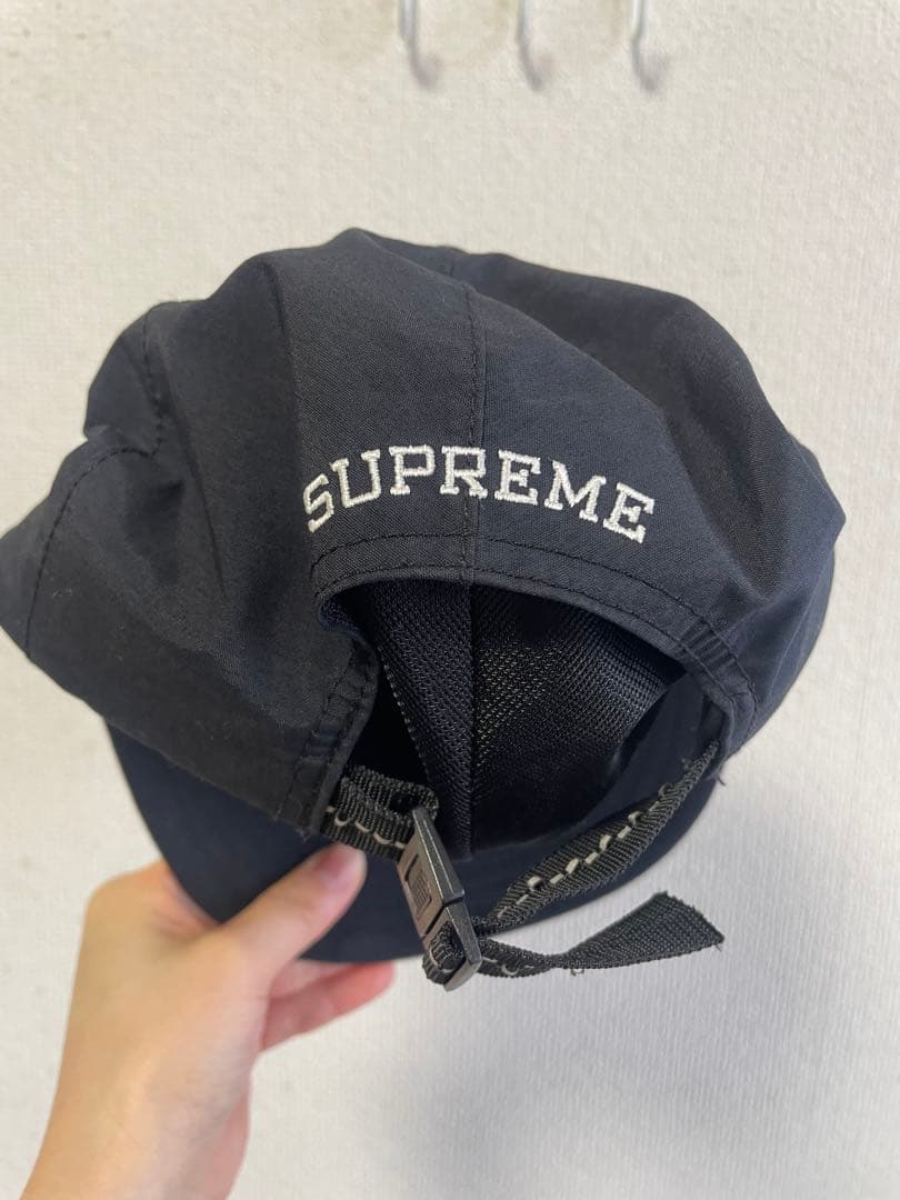 supreme キャップ　ネイビー