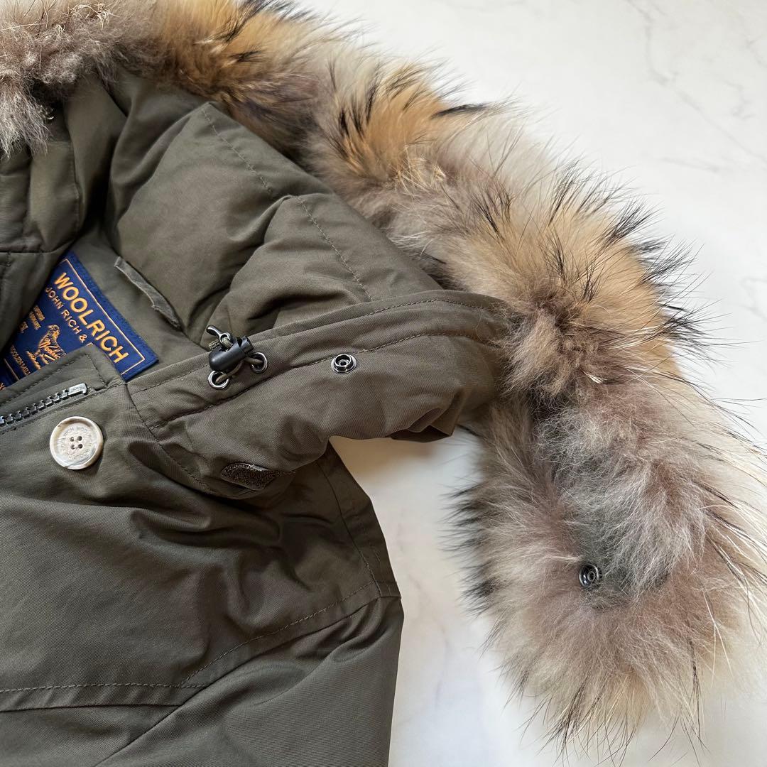 ウールリッチ アークティックパーカー RAMARフィンラクーン 近年 カーキXS