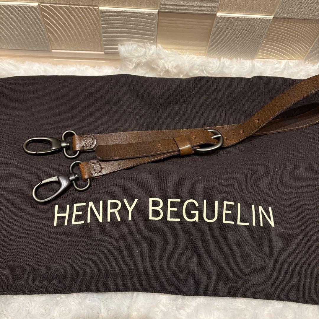 【希少】エンリーベグリン ショルダーバッグ　オールレザー 2way オミノ刺繍