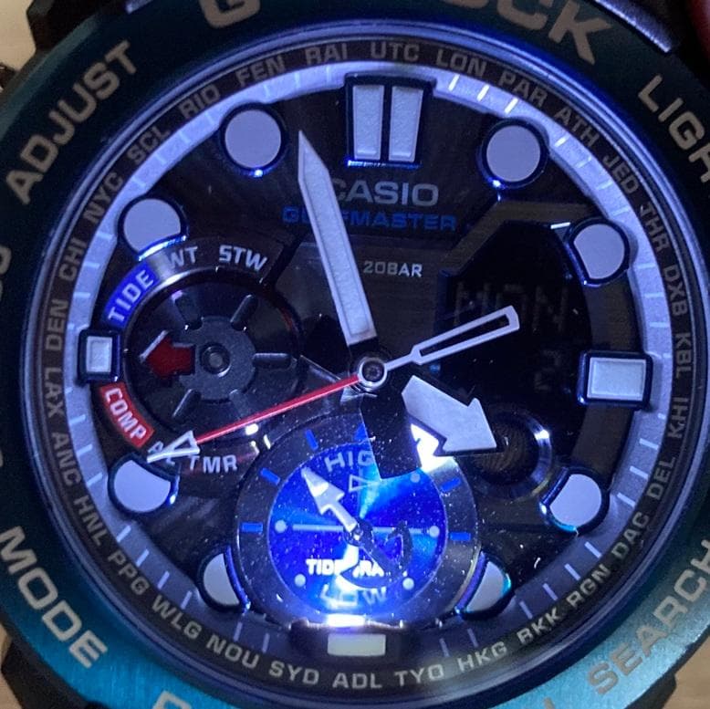 美品！カシオ ジーショック GN-1000B-1AJF 方位 温度計測