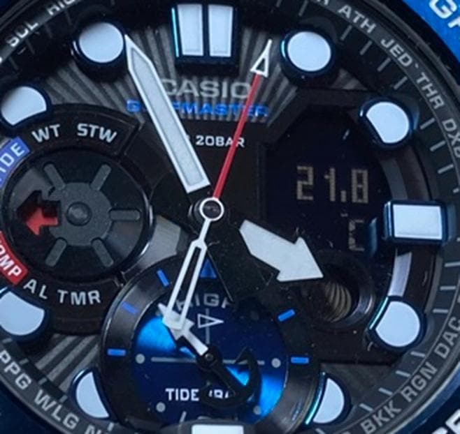 美品！カシオ ジーショック GN-1000B-1AJF 方位 温度計測