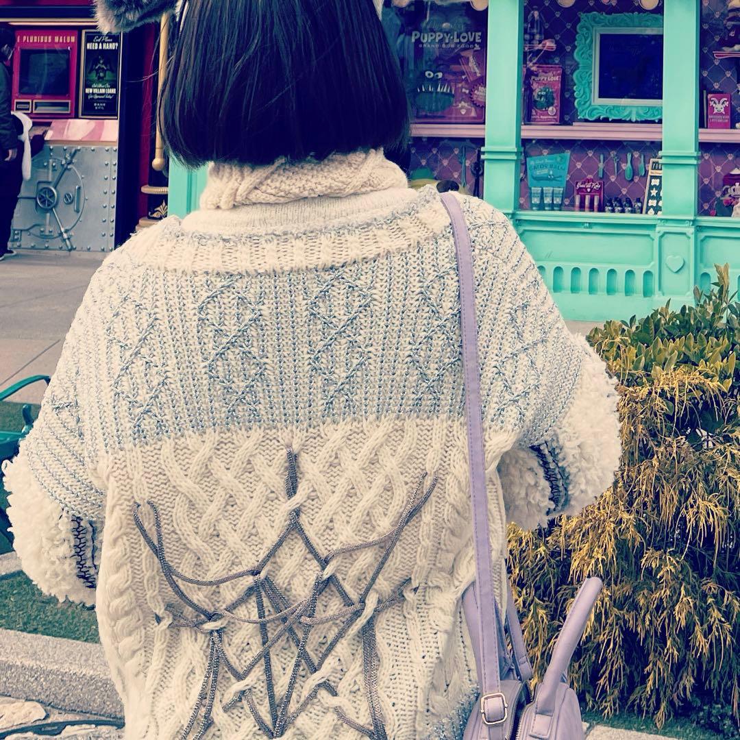 rurumu:♡ Boa sleeve knit cardigan 2021aw