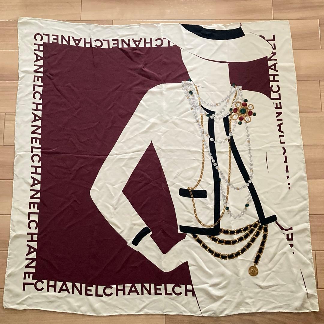 CHANEL シャネル スカーフ ココ柄 ビンテージ