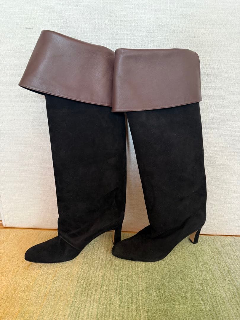 NEBULONI Ｅ.バイカラーロングブーツ 37 新品未使用