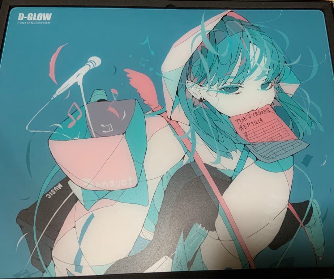 D-GLOW 速 ガラスマウスパッド