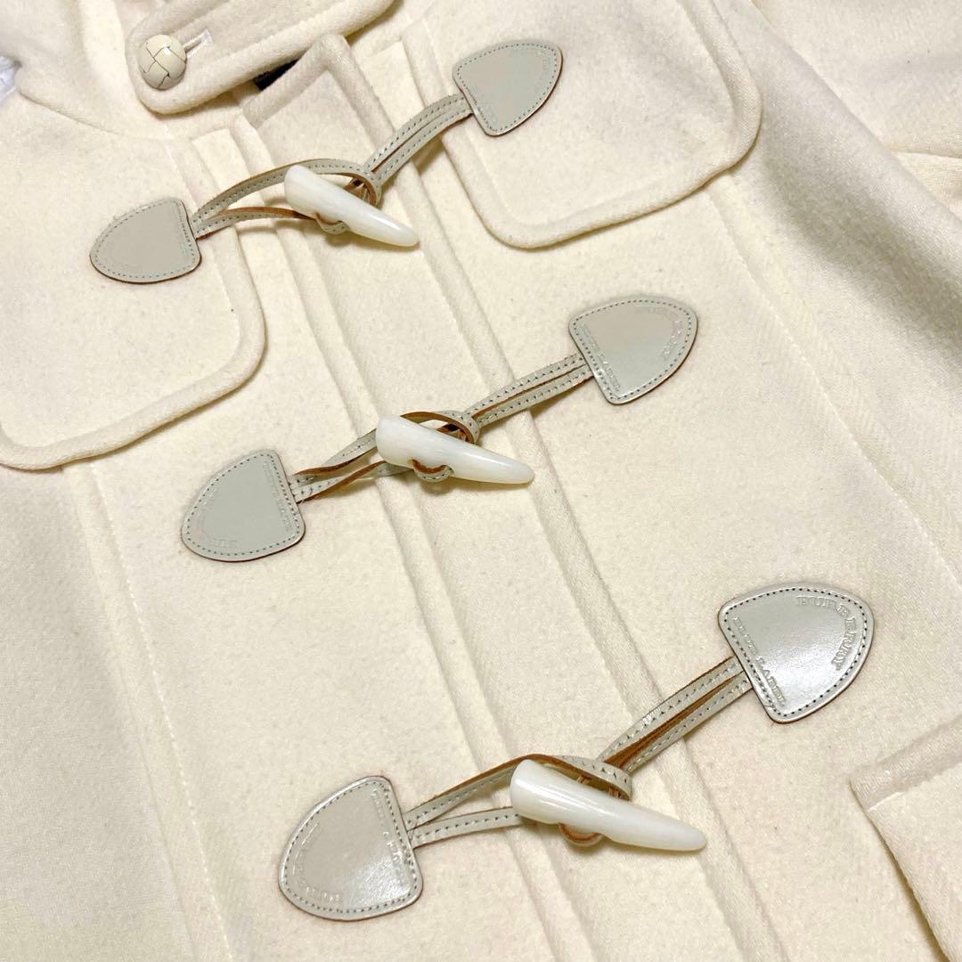 希少 バーバリーブルーレーベル ダッフルコート ノバチェック アイボリー 38