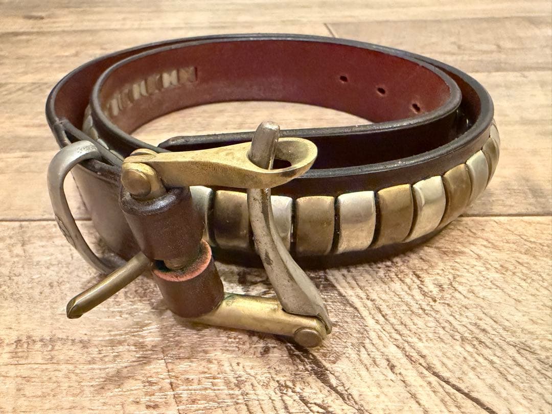 NEEDLES QUICK RELEASE BELT スタッズ付き　レザーベルト