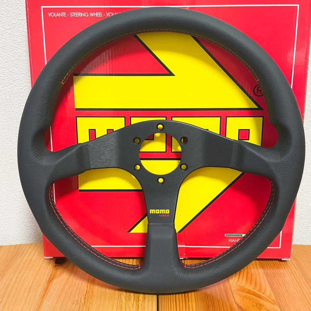 【美品】momo ステアリング ハンドル チューナー ブラック T-14 モモ