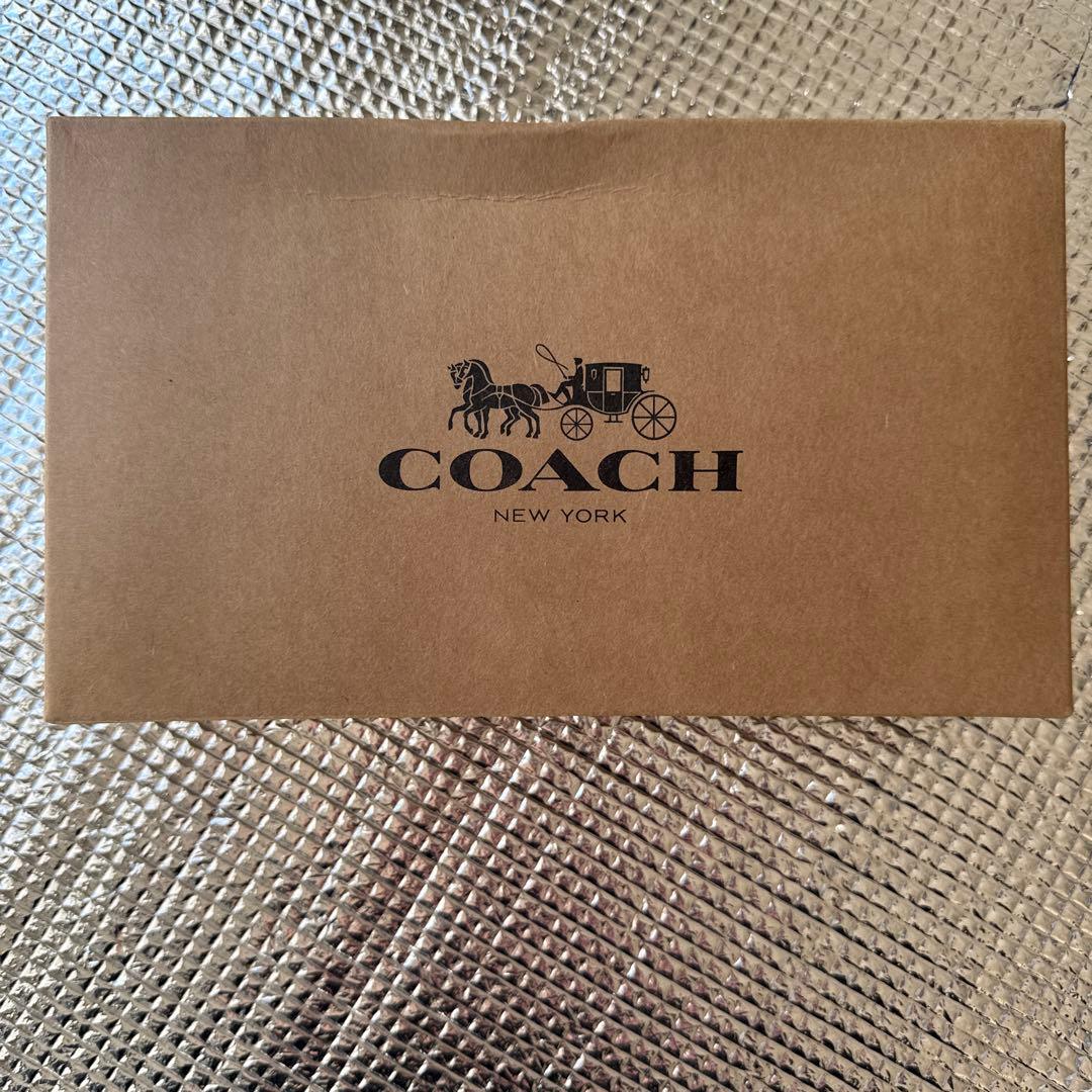 COACH ブラックレザー長財布