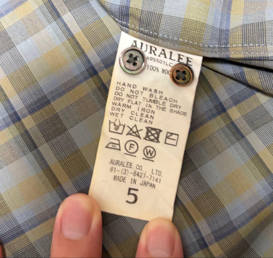 【値下げ不可】 SUPER LIGHT WOOL CHECK SHIRTS