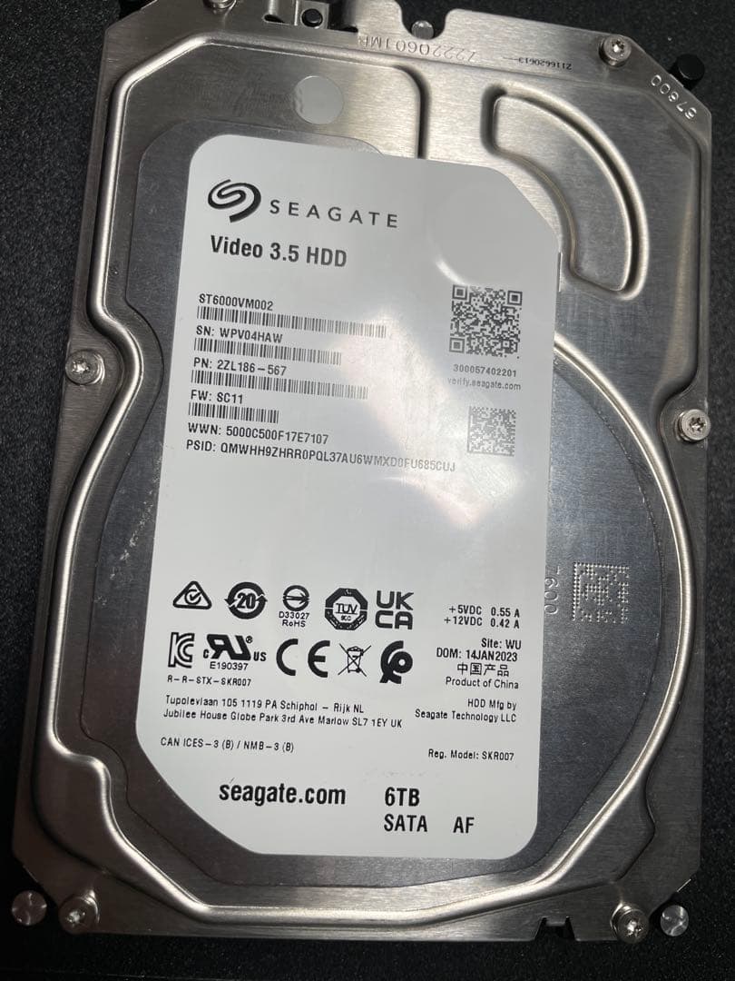 Seagate 3.5インチ HDD 6TB SATA