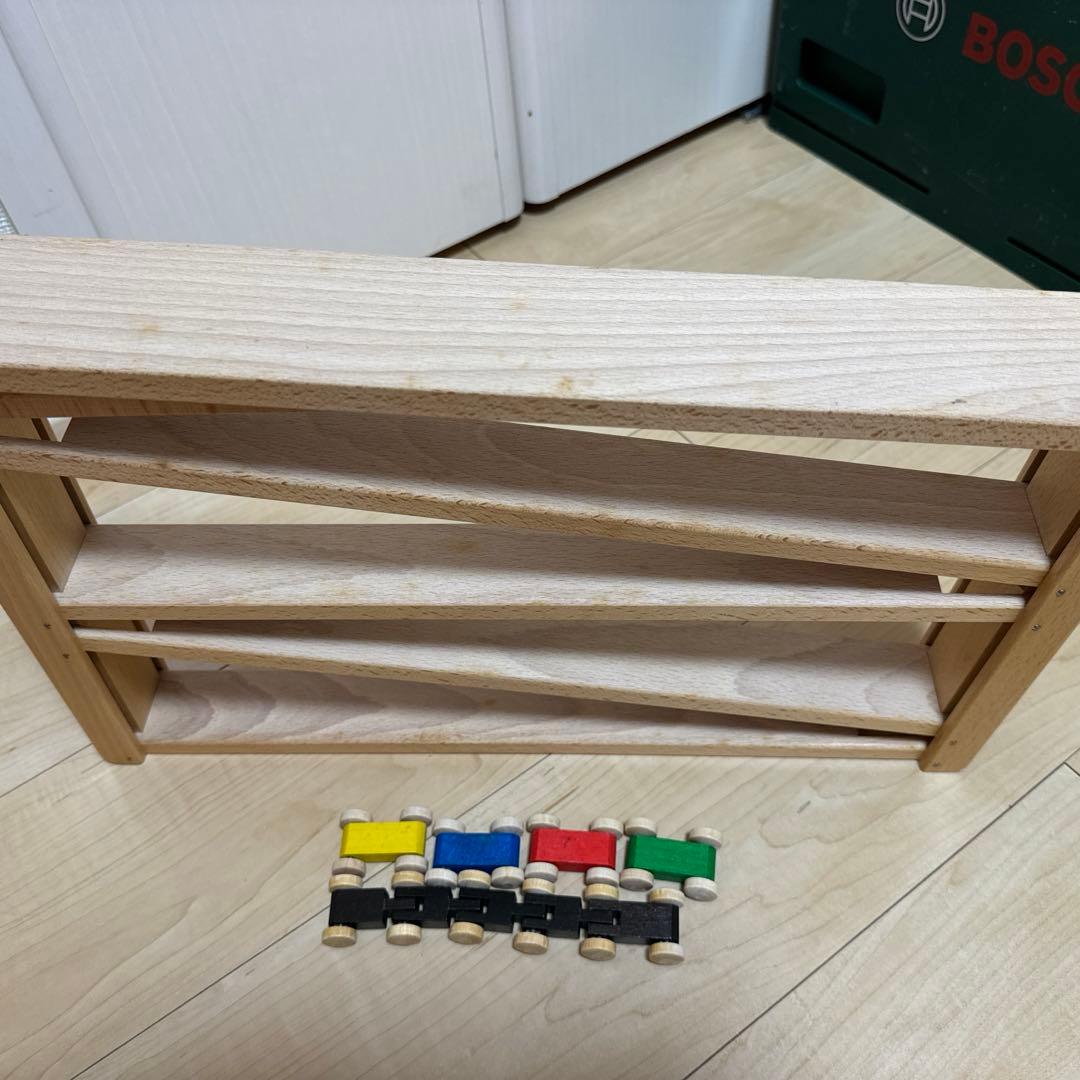 BECK社　ベック　木製 知育玩具 トレインカースロープ