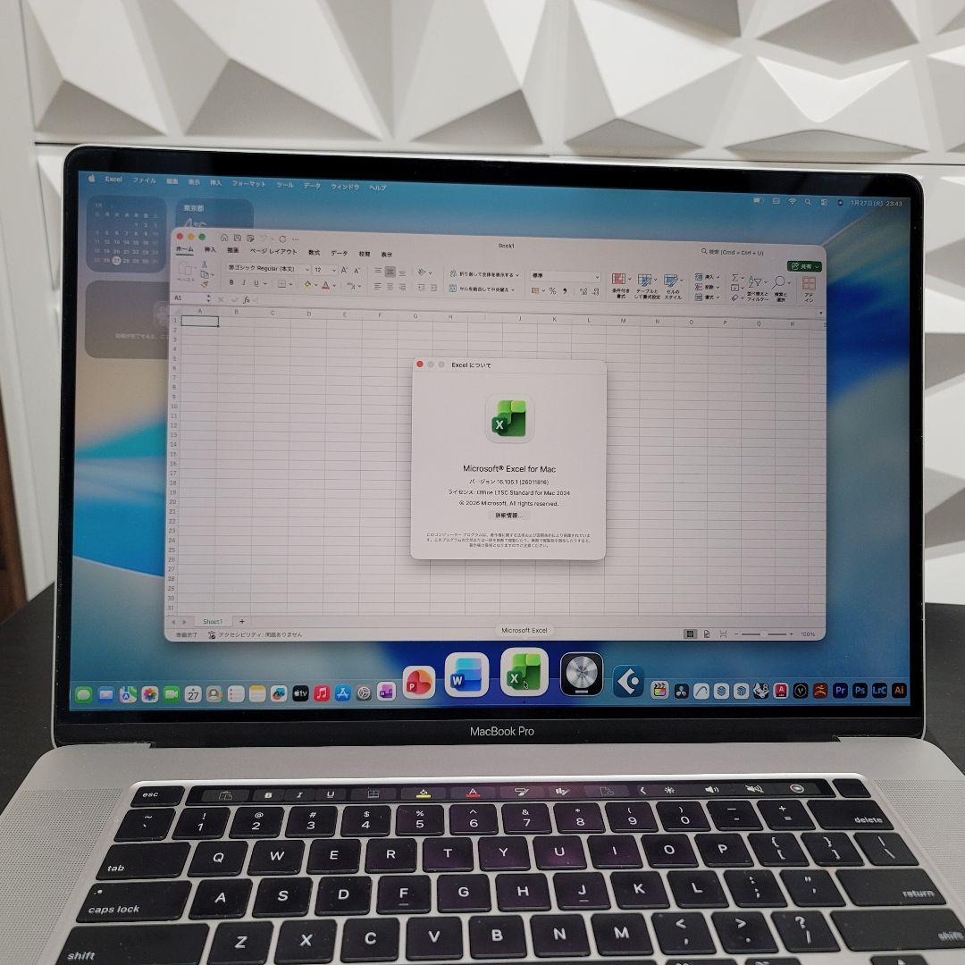 美品 MacBook Pro 16インチ i9 CAD/BIM&3D設計