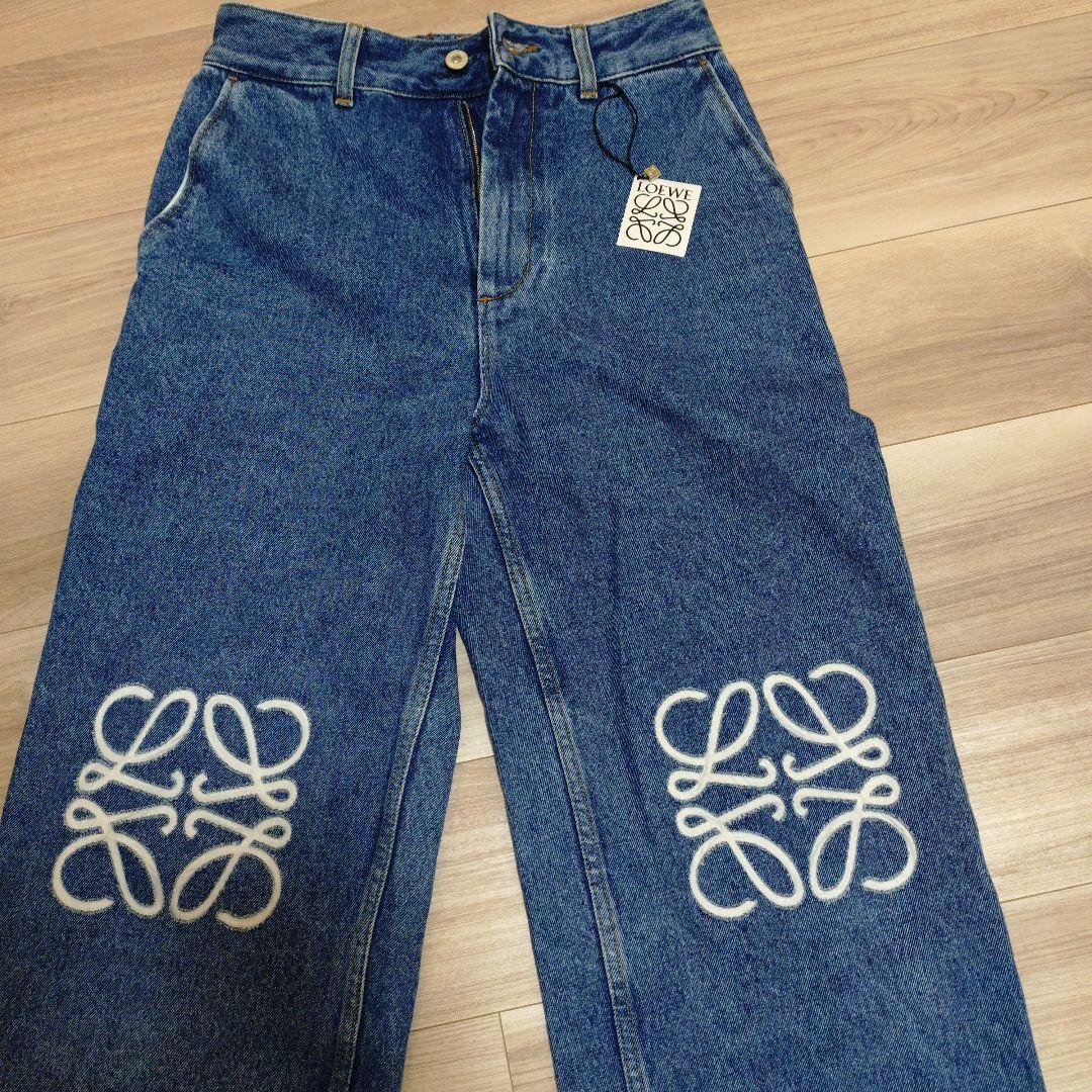 34 タグあり LOEWE アナグラム バギーパンツ　ロエベ ワイド デニム