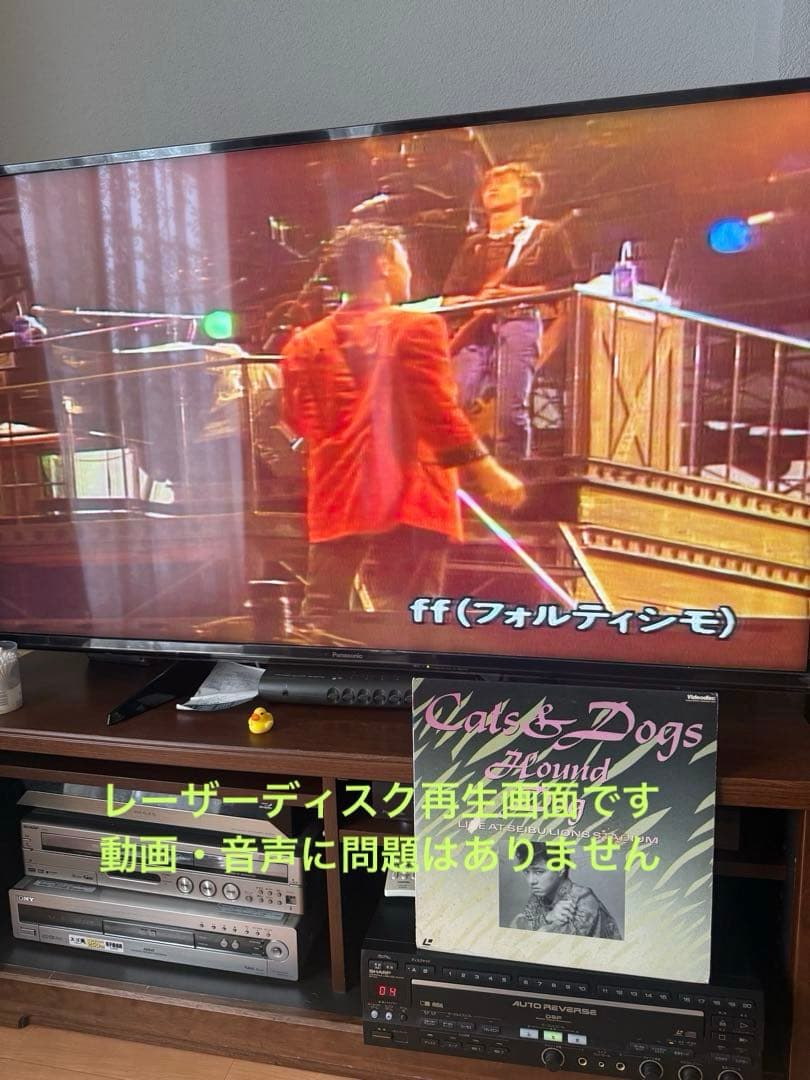 【LD/CD動作品】SHARPレーザーカラオケプレーヤー マイク・リモコン付