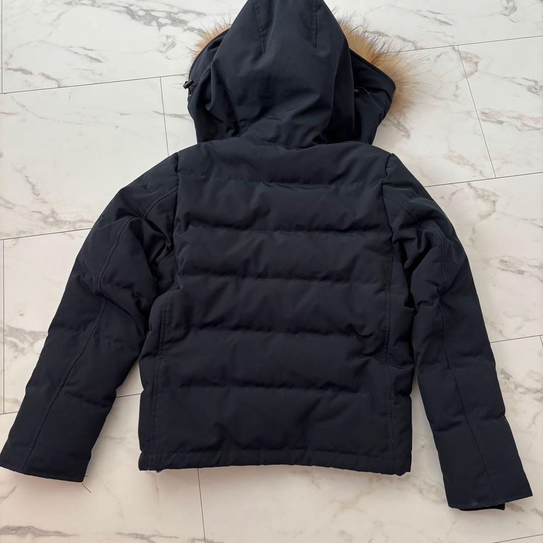 ダントン　ネイビー ダウンジャケット ラクーン　36 ショート丈　JD-8931