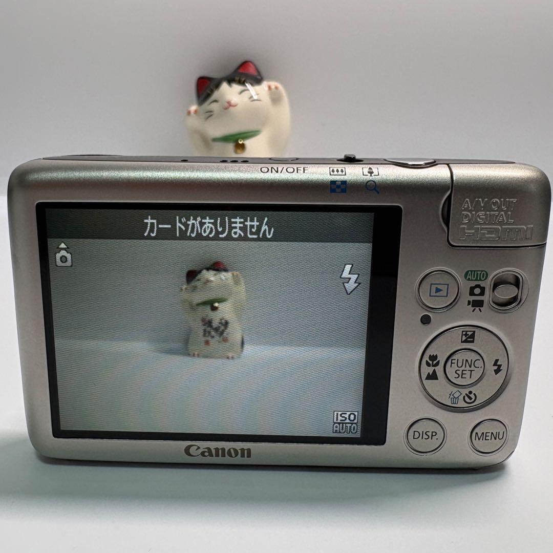 【極美品】 Canon キャノン デジカメ IXY 400F シルバー コンデジ