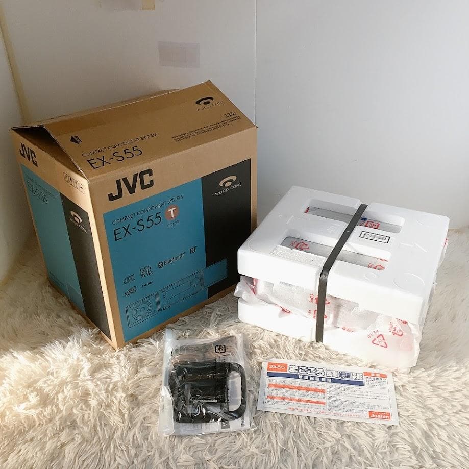 JVCEX-S55オーディオ機器ケンウッド コンパクト コンポ 【新品 未使用】