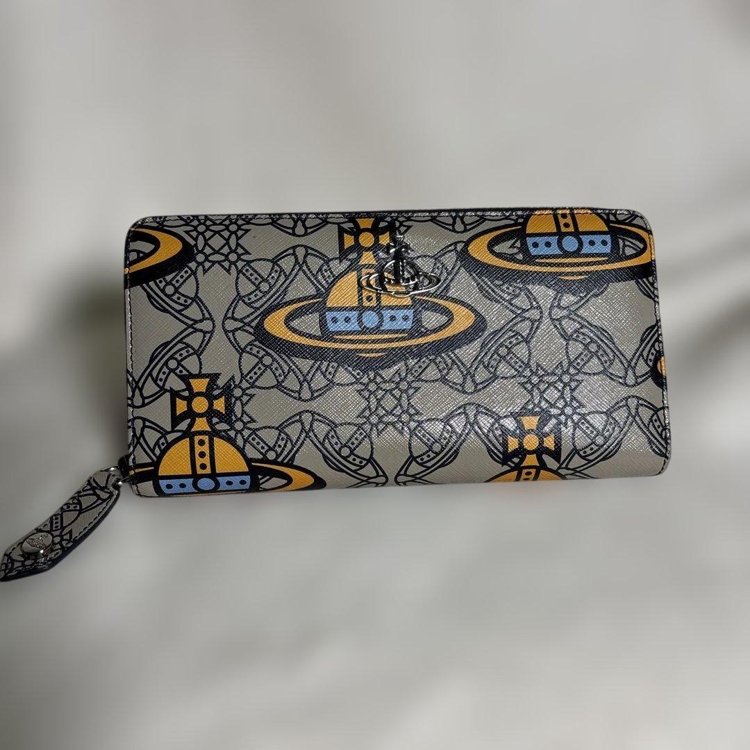 Vivienne Westwood 長財布　総柄　ケント　ラウンドジップ