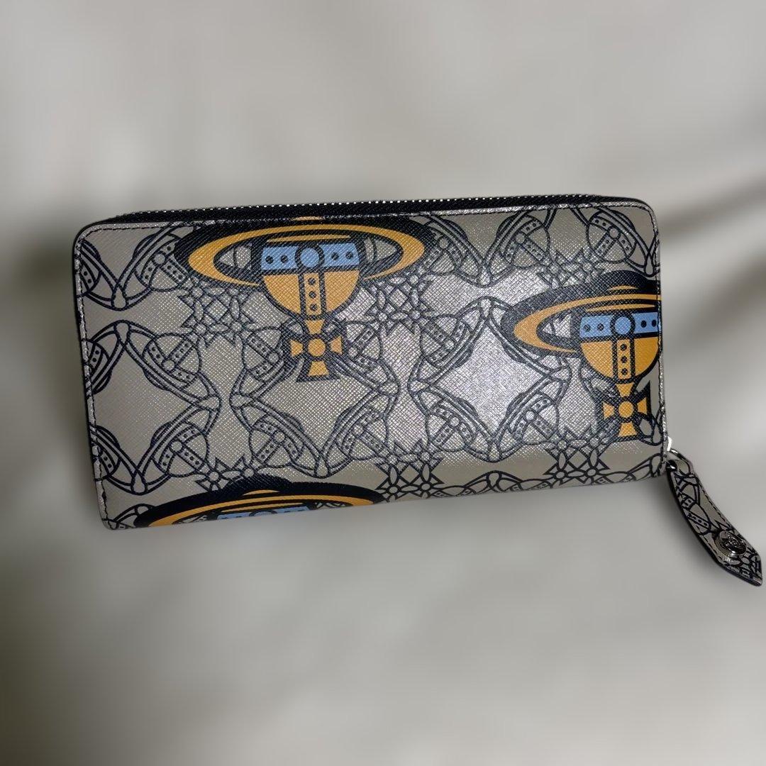 Vivienne Westwood 長財布　総柄　ケント　ラウンドジップ
