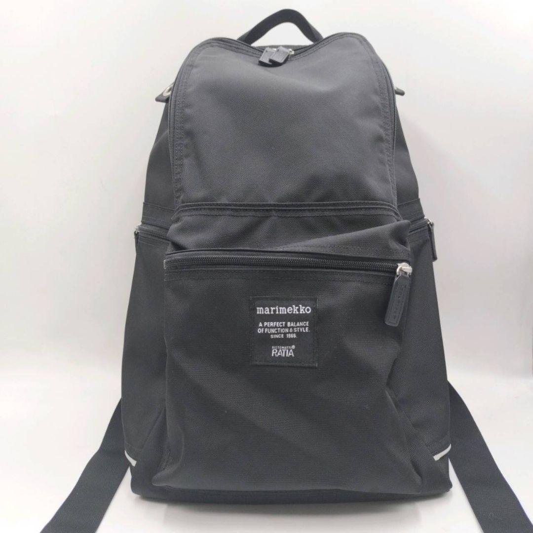 極美品 ✨️マリメッコ Buddy バックパック 黒 リュックユニセックス