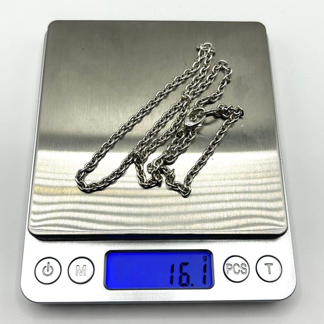 美品　グッチ　あずき　チェーン　ネックレス　シルバー　925 約50cm