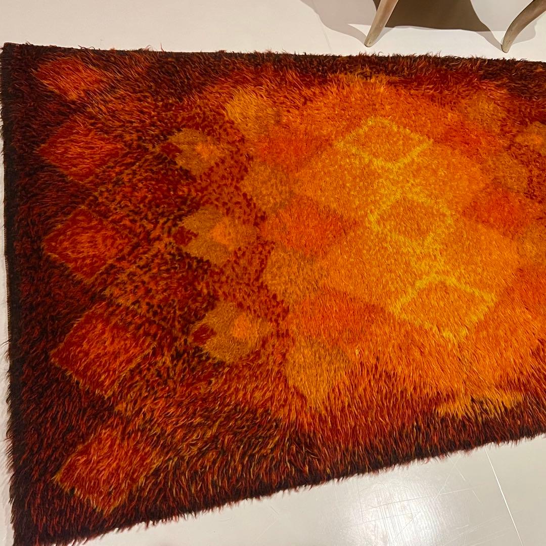 60s 70s ヴィンテージラグ スペースエイジ ミッドセンチュリー DESSO