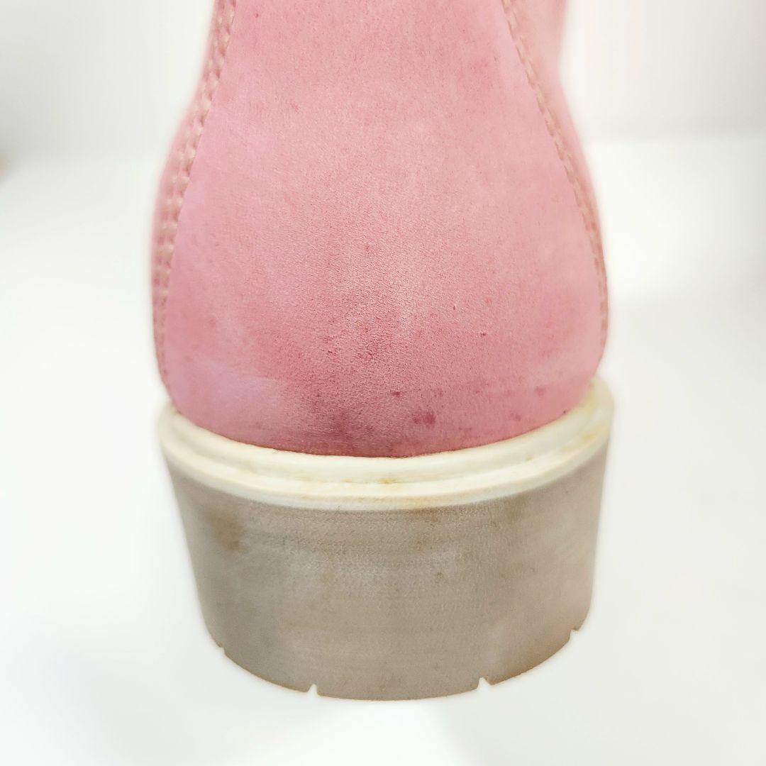 Timberland 14インチ プレミアムロングブーツ 13ホール ピンク