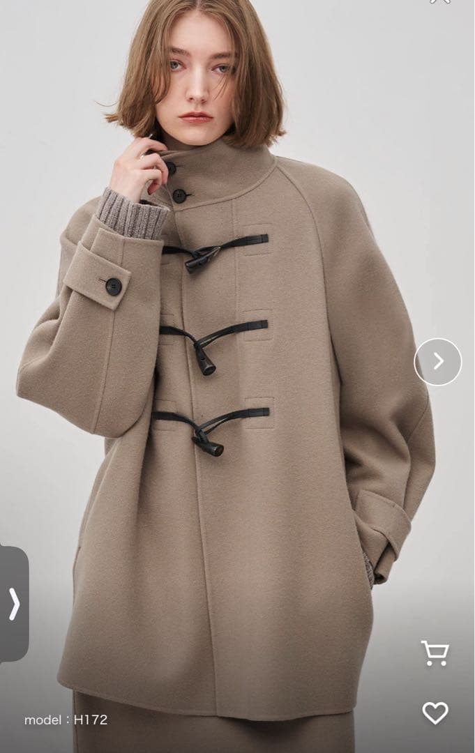 お値下げ【新品】uncraveメルトンリバー ミドルダッフルコート