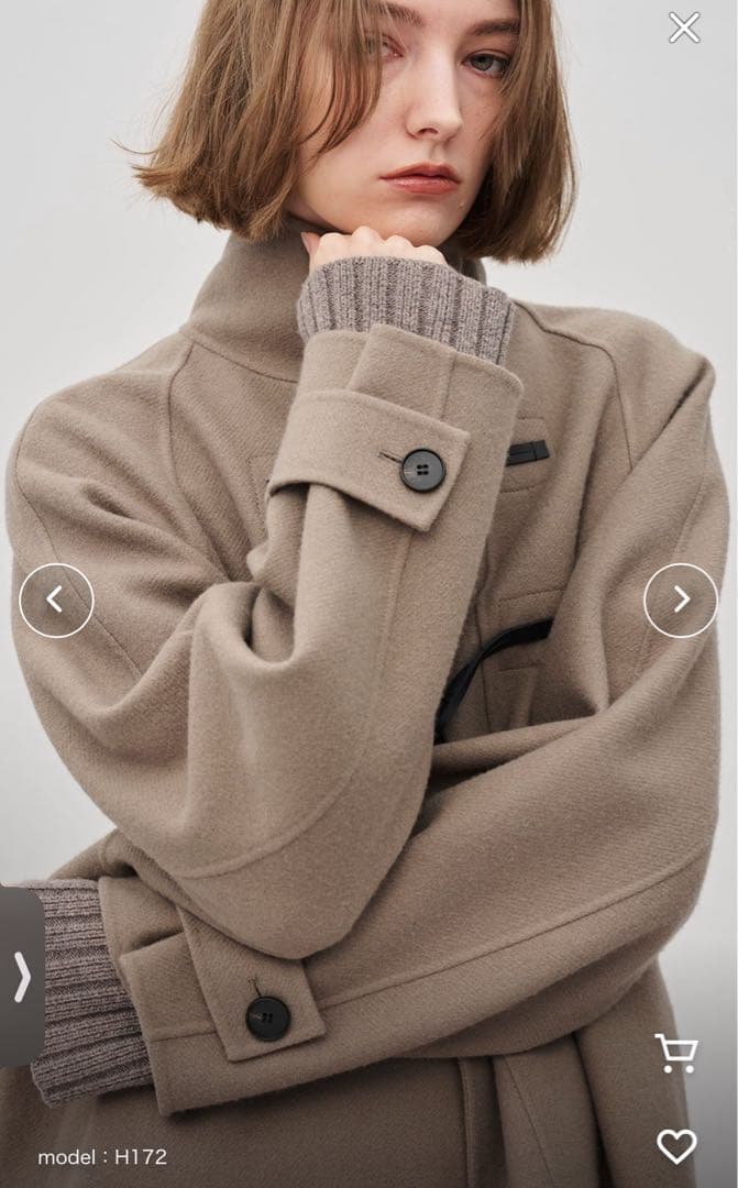 お値下げ【新品】uncraveメルトンリバー ミドルダッフルコート