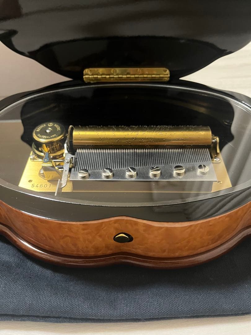 リュージュ REUGE 72弁オルゴール　カノン　リーフ型象篏細工