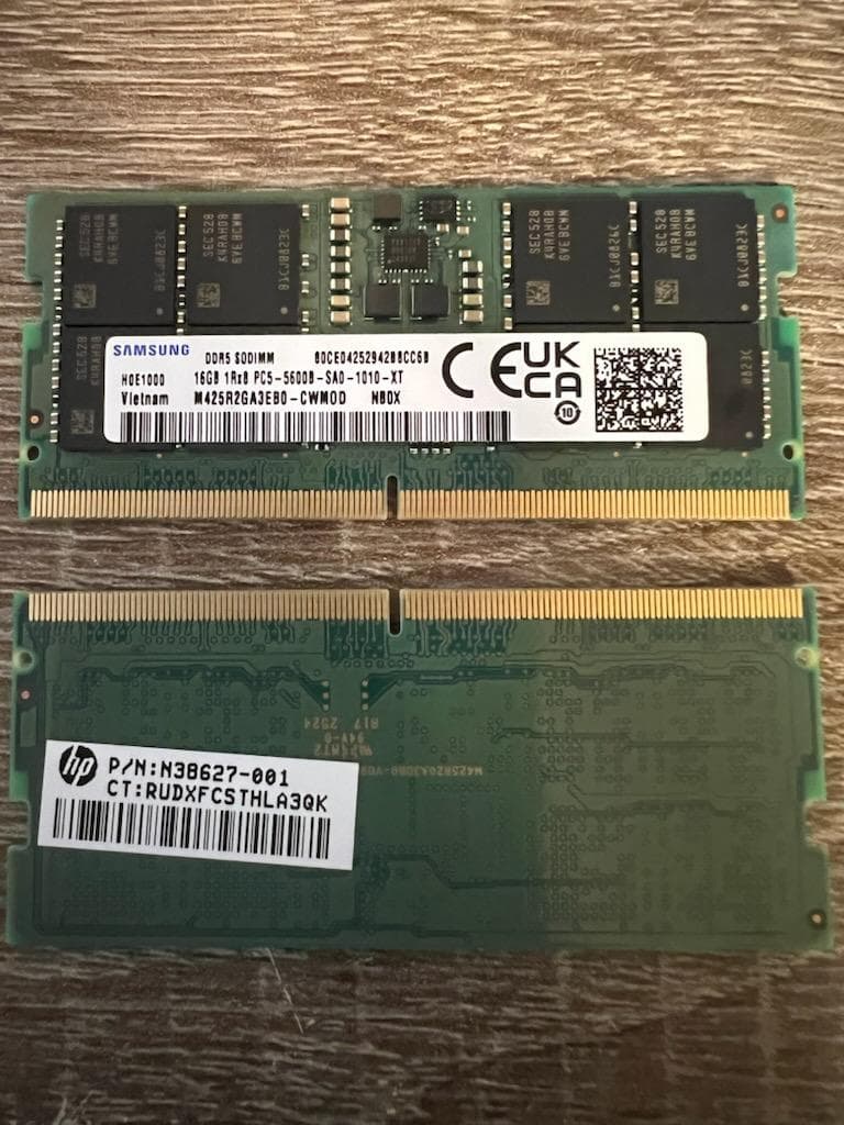 新品同等 SAMSUNG 16GBx2 DDR5 PC-5600B SODIMM