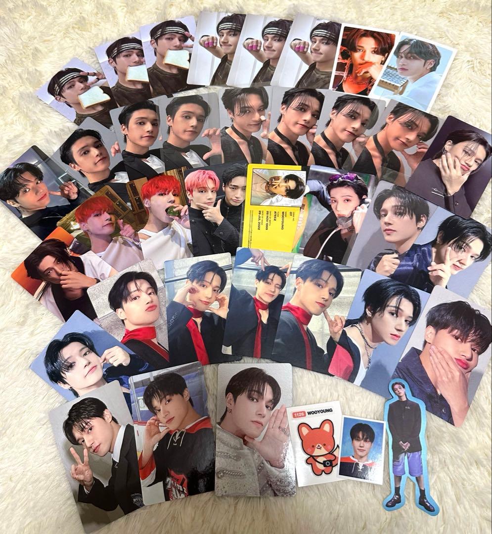 ateez ウヨン　WOOYOUNG トレカ　トレカセット