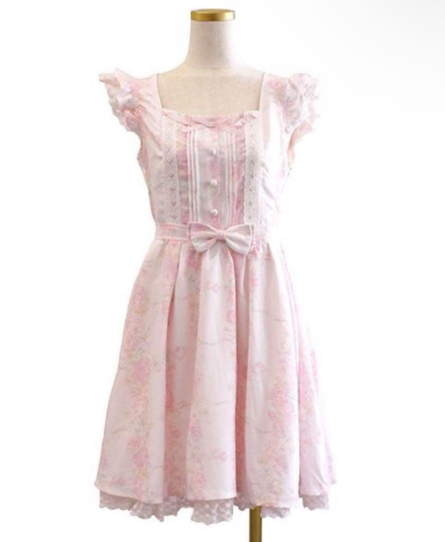 リズリサ LIZLISA 花柄ワンピース ジャンパースカート ジャンスカ