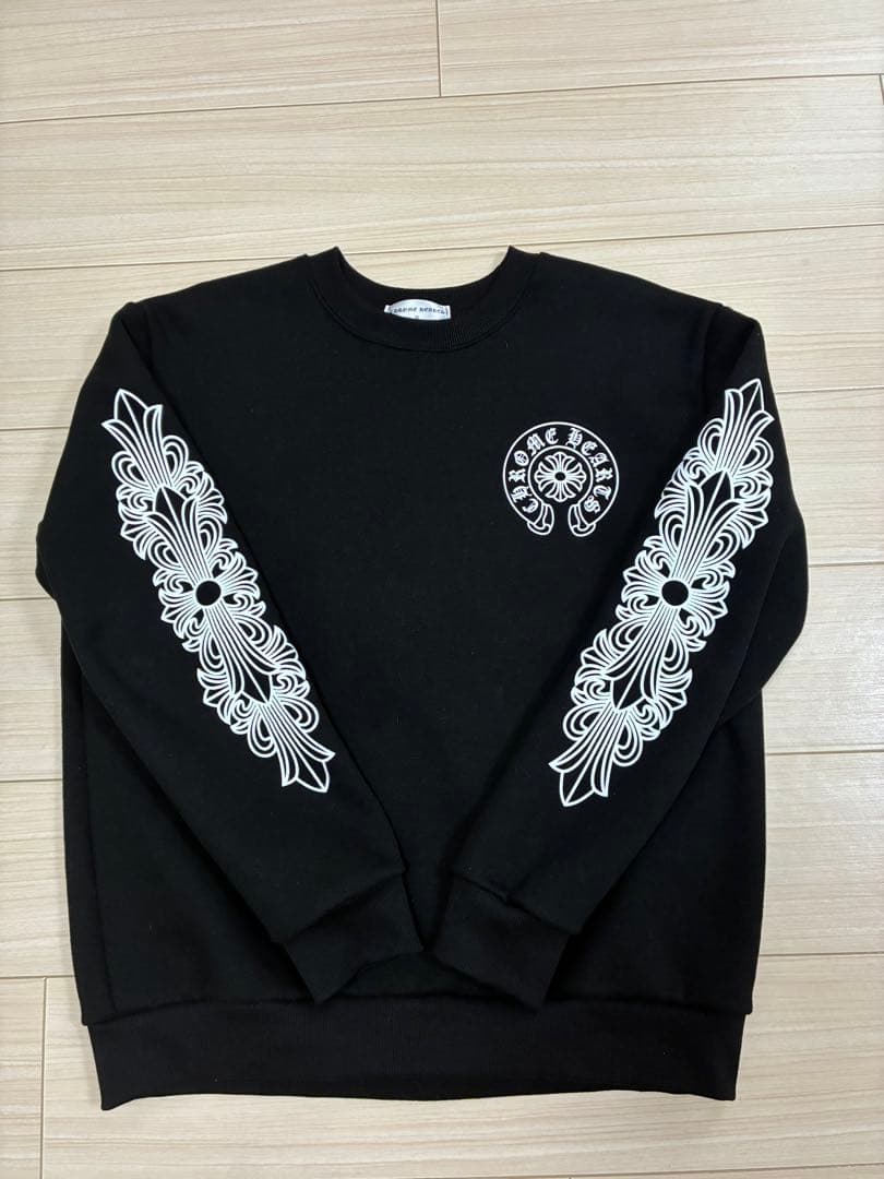 CHROME HEARTS ブラック スウェットトレーナー