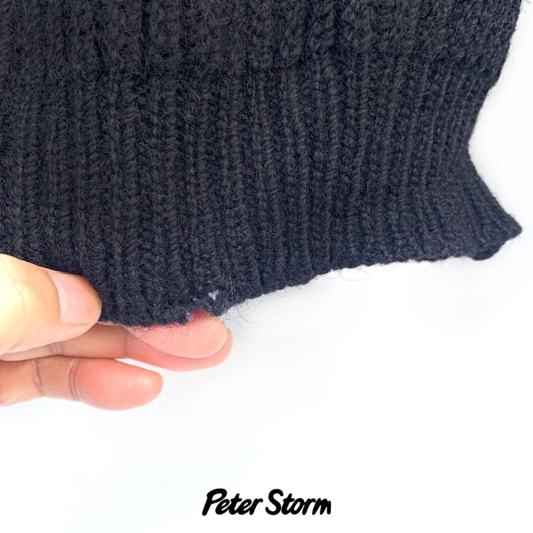 80sフィッシャーマンニットセーター（メンズ-M）【Peter Storm】