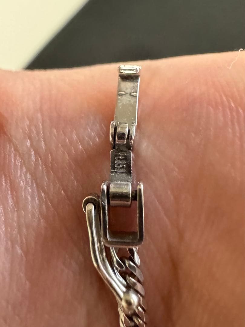 喜平ネックレス プラチナ Pt850　6面ダブル 10g 45cm 造幣局マーク