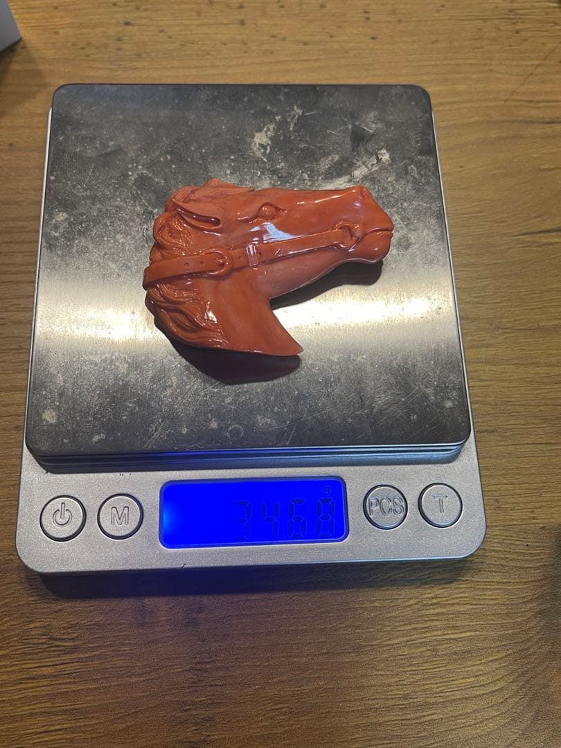 K18 ももサンゴ　馬モチーフ