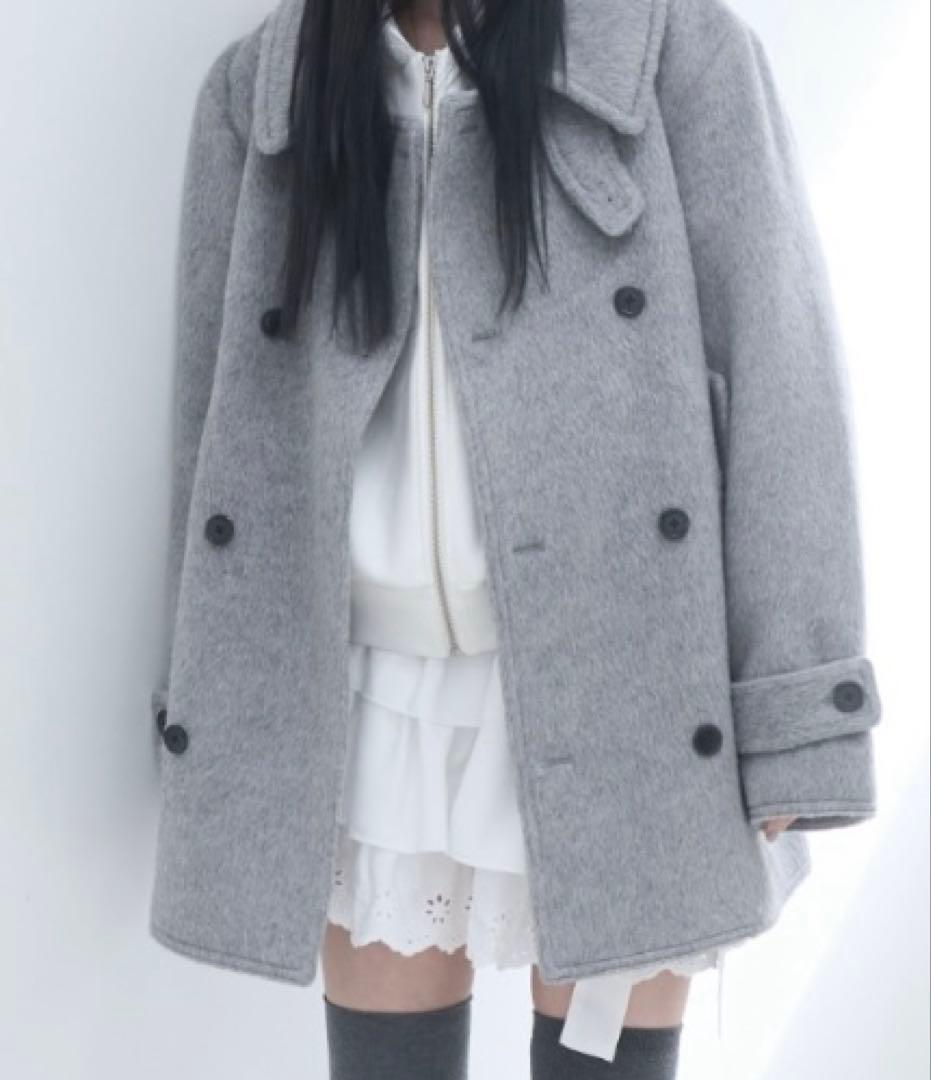 smyeon コート シャギーコート グレー スミョン